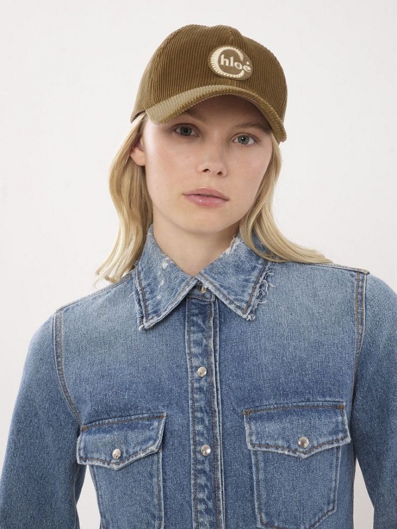 Chloe Swing Caps Olijfgroen Bruin | CHE-SR14469