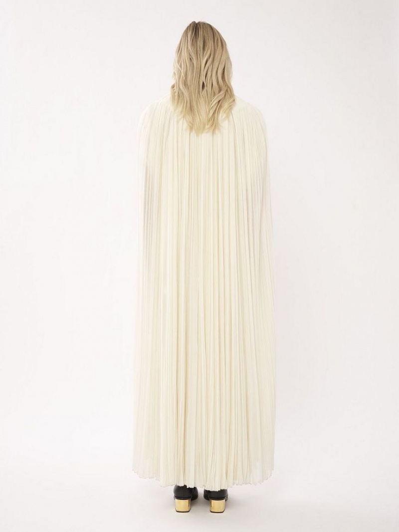 Chloe Tie-front Cape Jassen Wit | CHE-SR13813