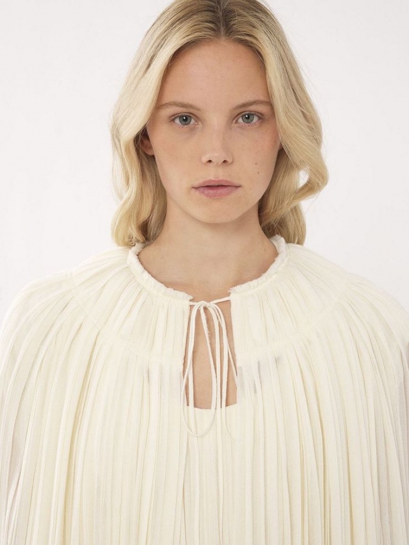 Chloe Tie-front Cape Jassen Wit | CHE-SR13813