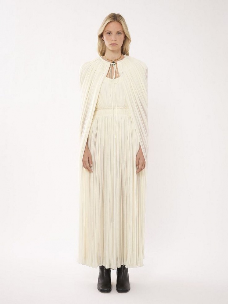 Chloe Tie-front Cape Jassen Wit | CHE-SR13813