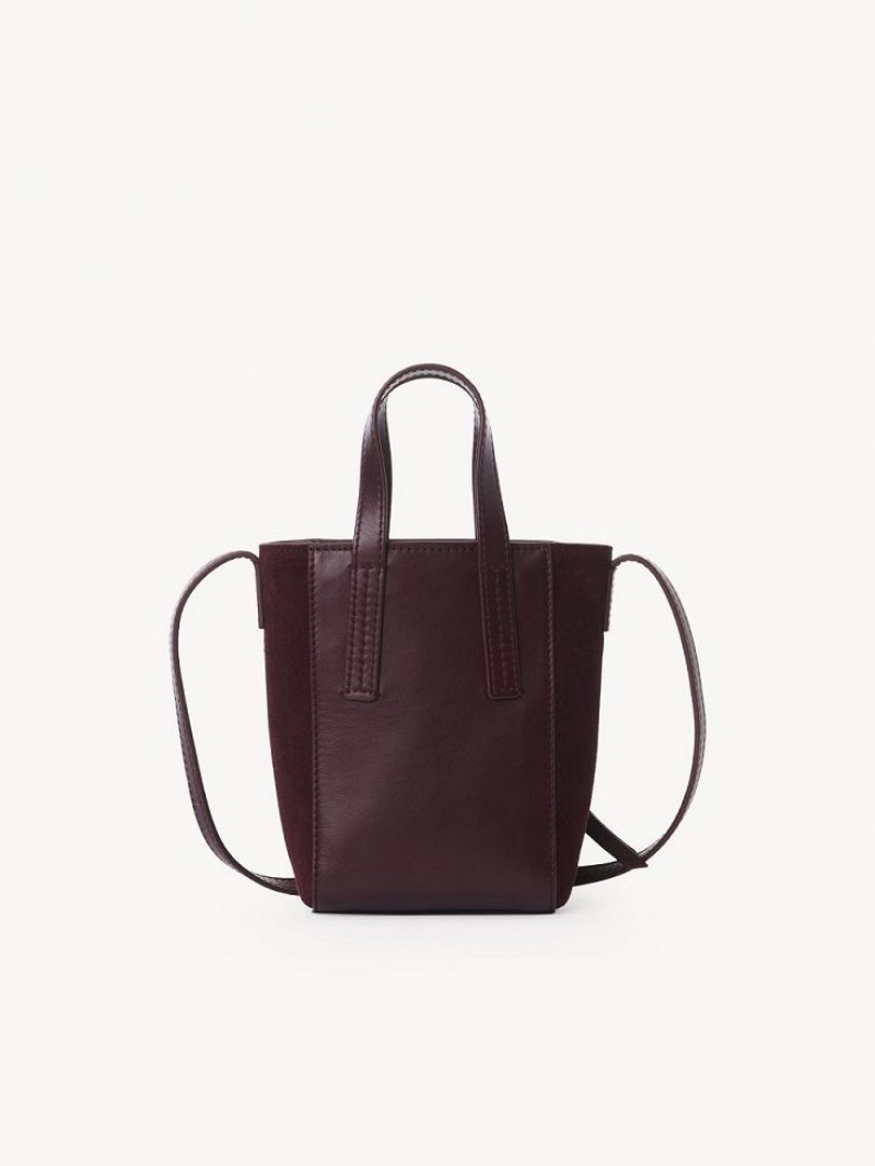 Chloe Tilda Tote Mini Tassen Bordeaux | CHE-SR14750