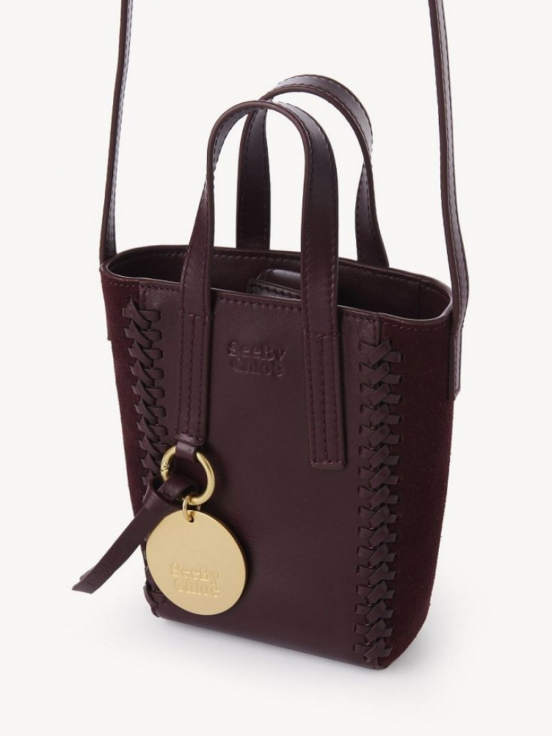 Chloe Tilda Tote Mini Tassen Bordeaux | CHE-SR14750
