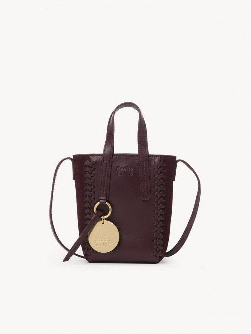 Chloe Tilda Tote Mini Tassen Bordeaux | CHE-SR14750