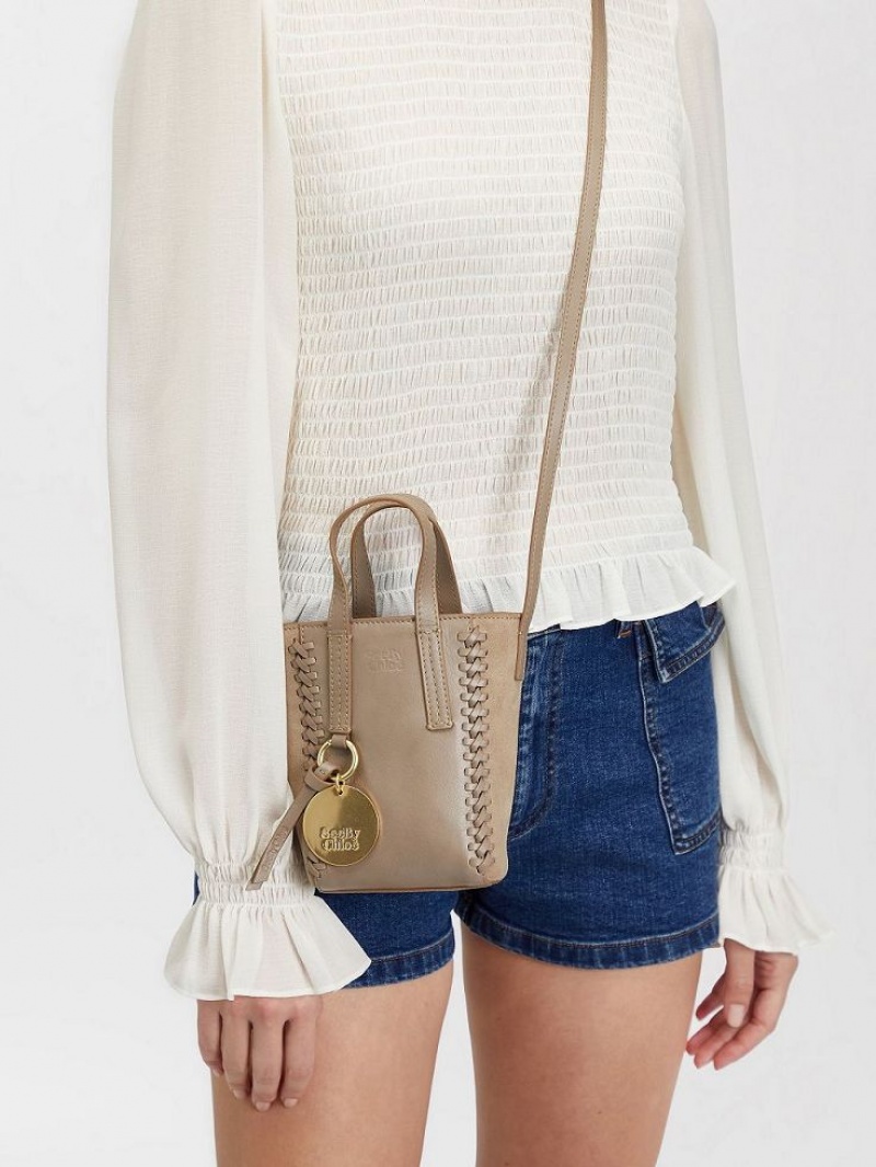 Chloe Tilda Tote Mini Tassen Grijs | CHE-SR14751