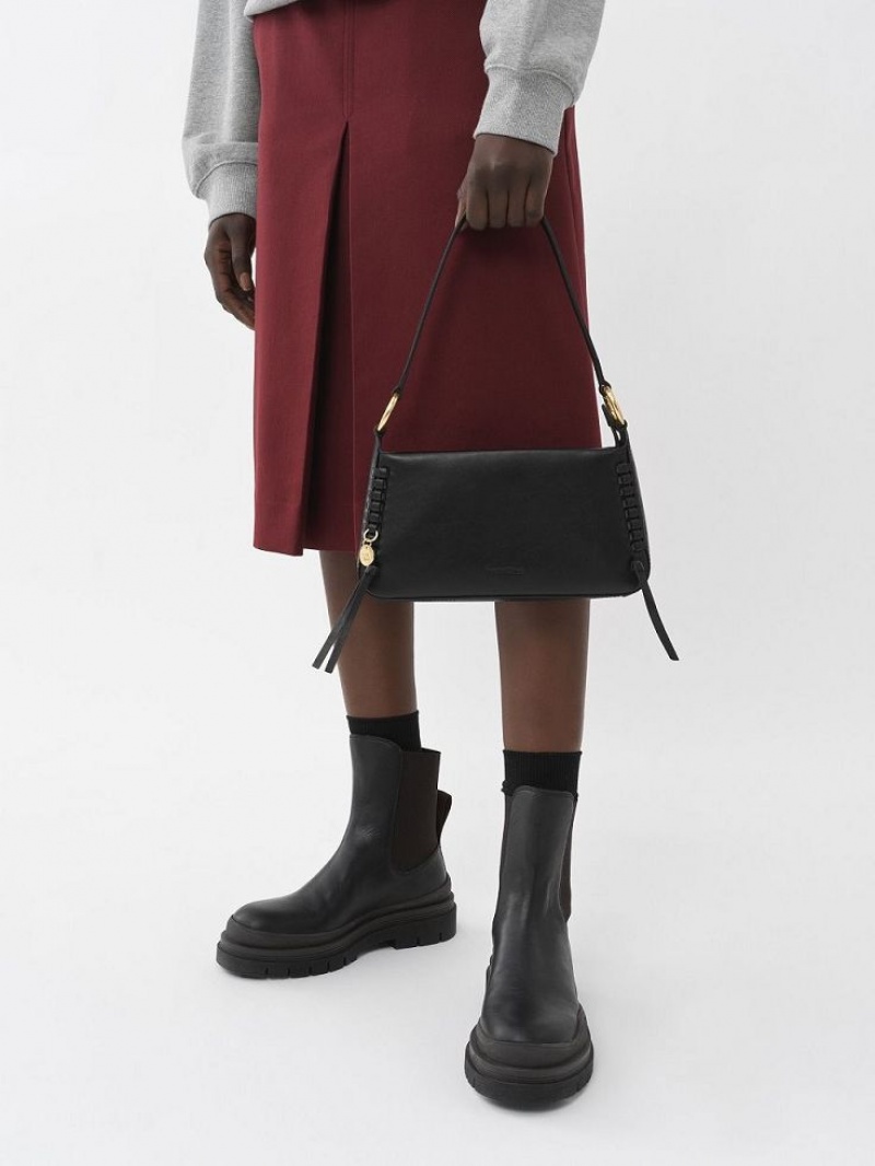 Chloe Tilda Uette Schoudertassen Zwart | CHE-SR14655