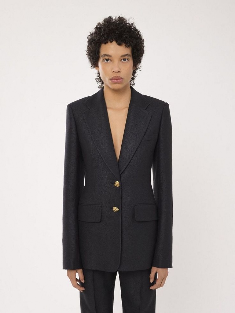Chloe Two-button Tailored Jassen Zwart | CHE-SR13774