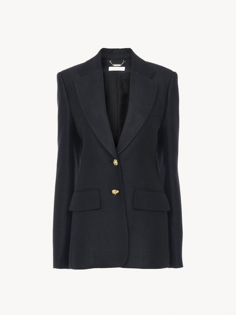 Chloe Two-button Tailored Jassen Zwart | CHE-SR13774