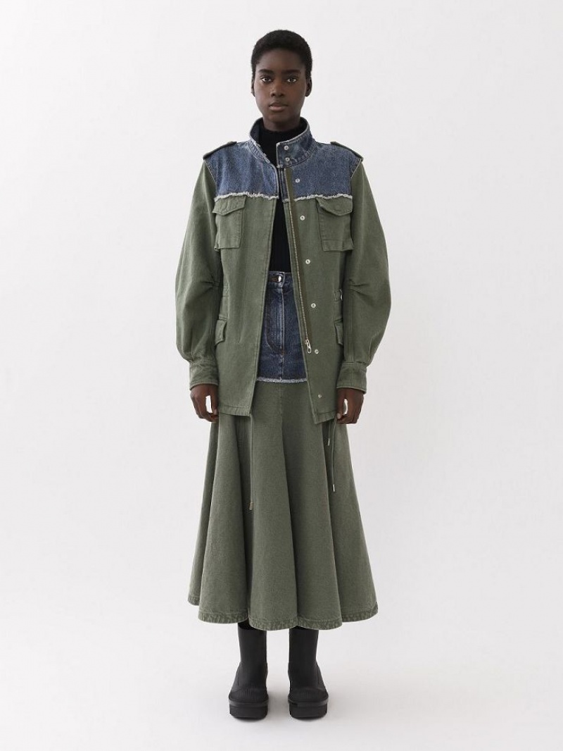 Chloe Utilitarian Safari Jassen Blauw Groen | CHE-SR13782