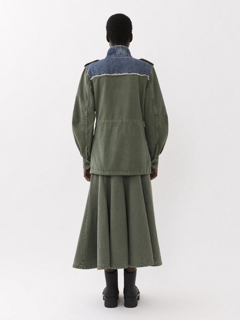 Chloe Utilitarian Safari Jassen Blauw Groen | CHE-SR13782