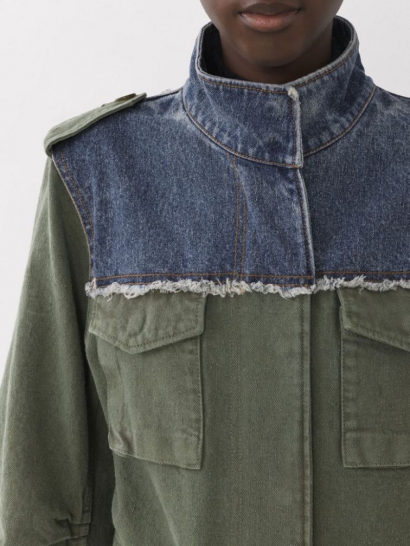 Chloe Utilitarian Safari Jassen Blauw Groen | CHE-SR13782