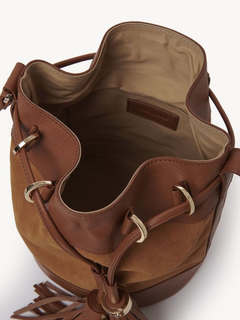 Chloe Vicki Bucket Schoudertassen Bruin | CHE-SR14622