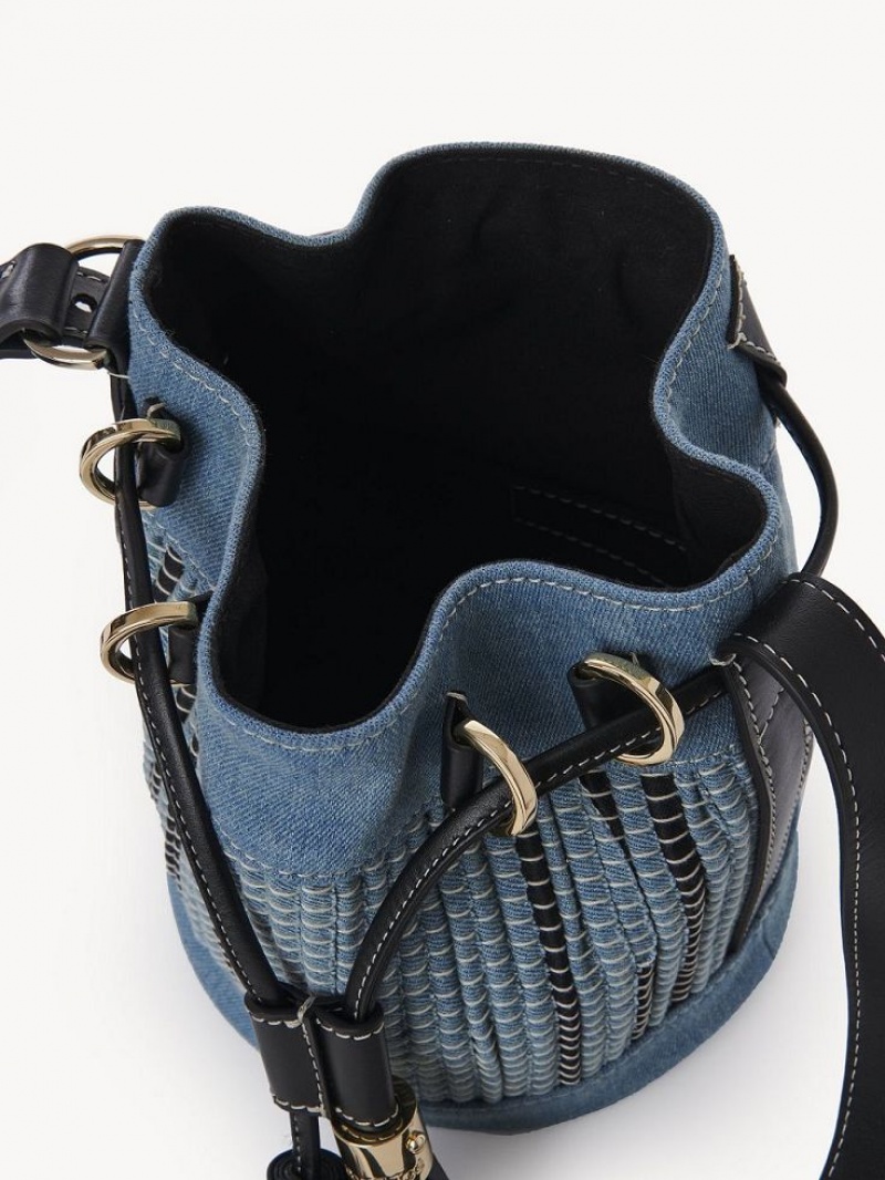 Chloe Vicki Small Bucket Mini Tassen Blauw | CHE-SR14748