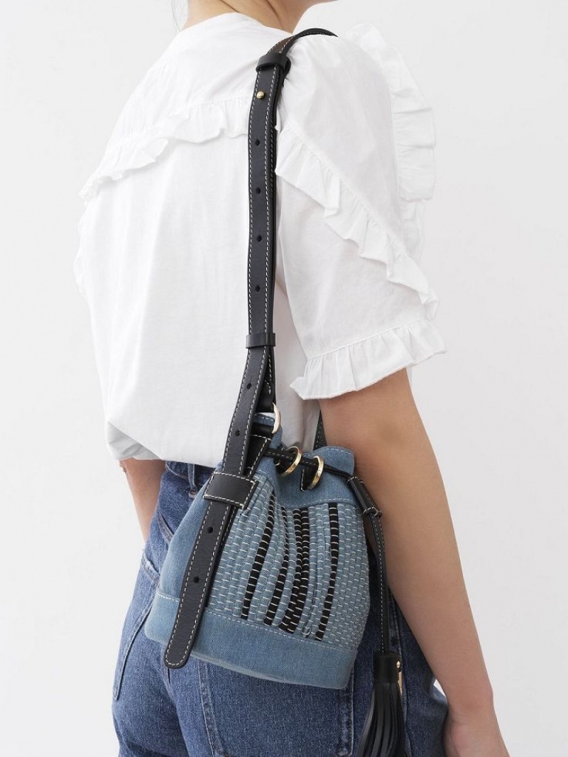 Chloe Vicki Small Bucket Mini Tassen Blauw | CHE-SR14748