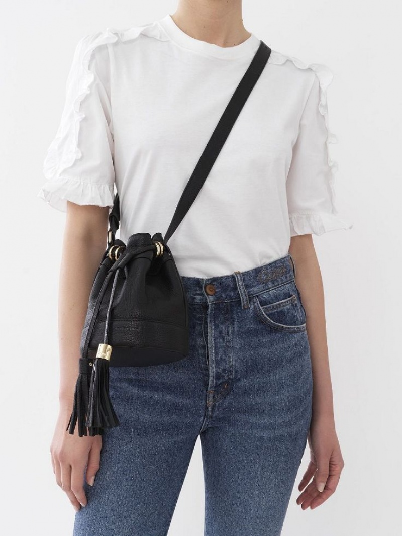 Chloe Vicki Small Bucket Mini Tassen Zwart | CHE-SR14727