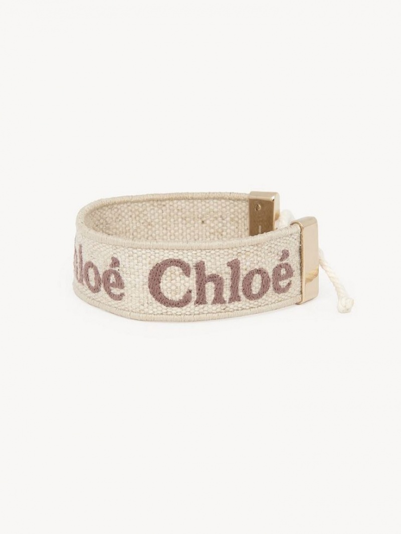 Chloe Woody Armbanden Beige Bruin | CHE-SR14446