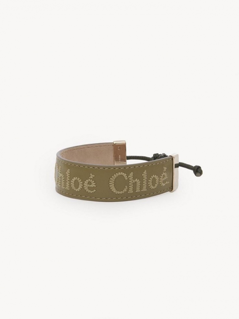Chloe Woody Armbanden Groen | CHE-SR14431