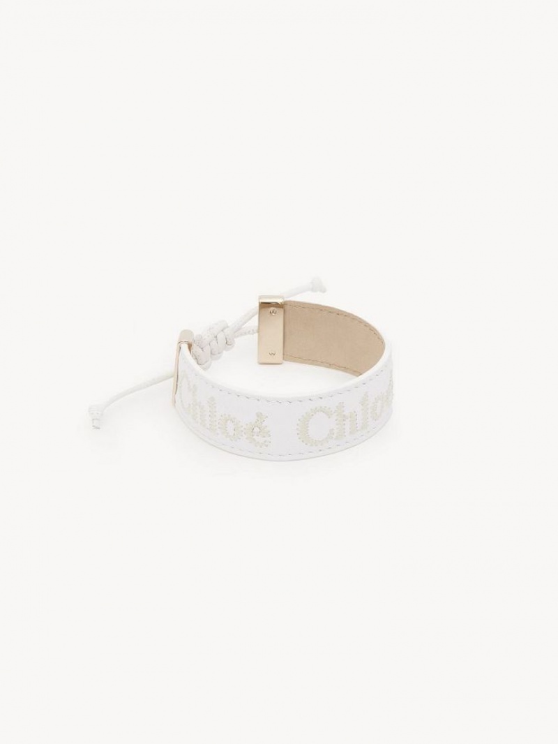 Chloe Woody Armbanden Wit | CHE-SR14410