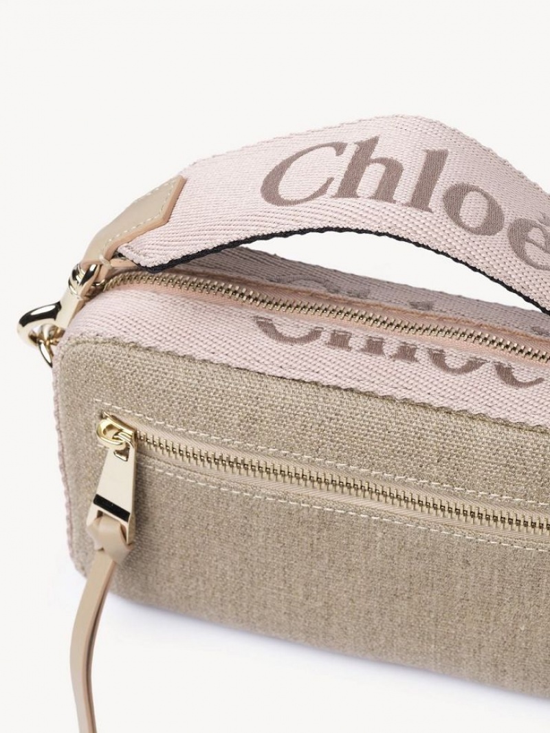Chloe Woody Belt Crossbodytassen Beige | CHE-SR13606