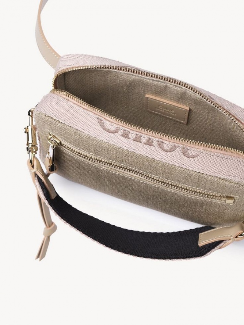 Chloe Woody Belt Crossbodytassen Beige | CHE-SR13606