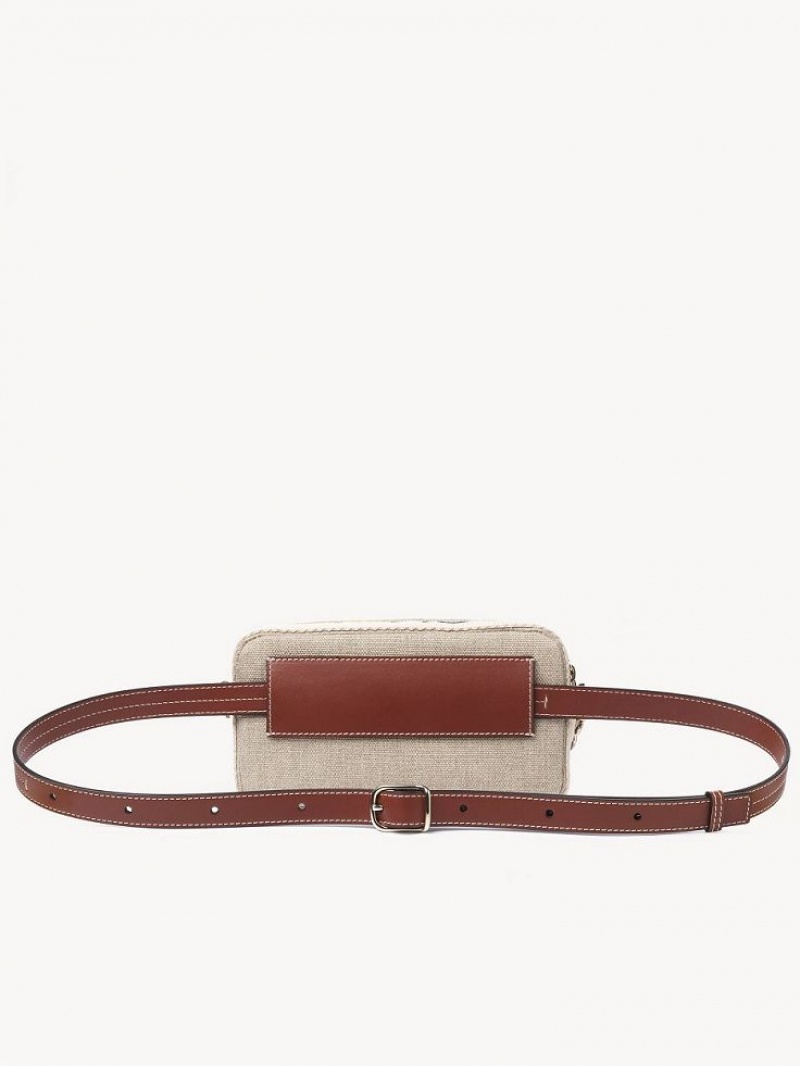Chloe Woody Belt Crossbodytassen Bruin | CHE-SR13607