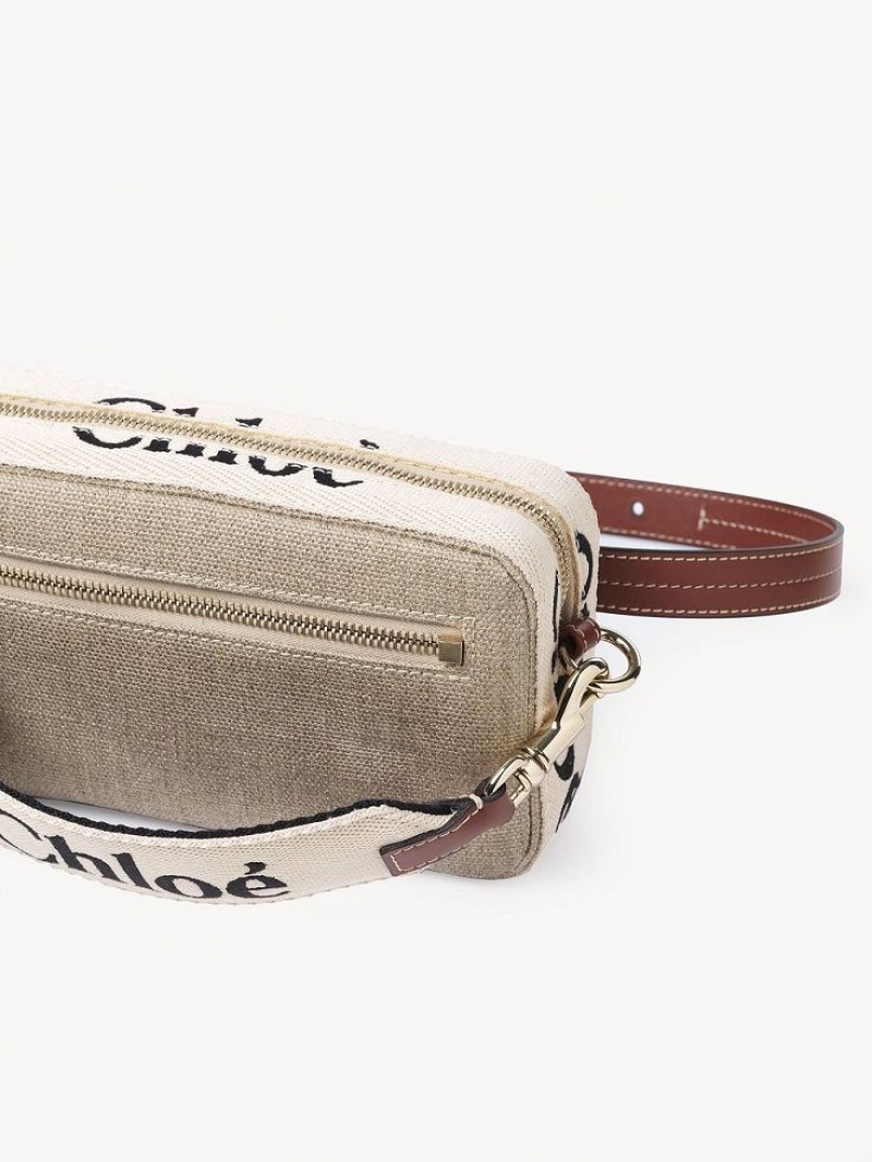 Chloe Woody Belt Crossbodytassen Bruin | CHE-SR13607