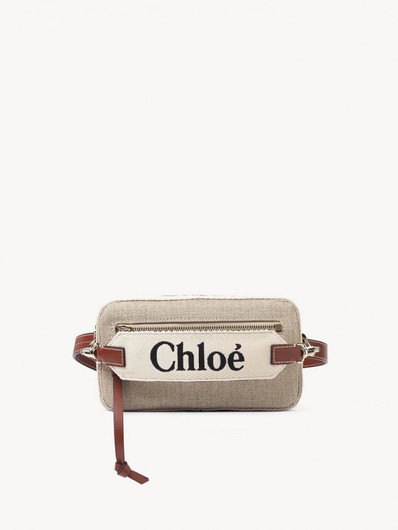 Chloe Woody Belt Crossbodytassen Bruin | CHE-SR13607