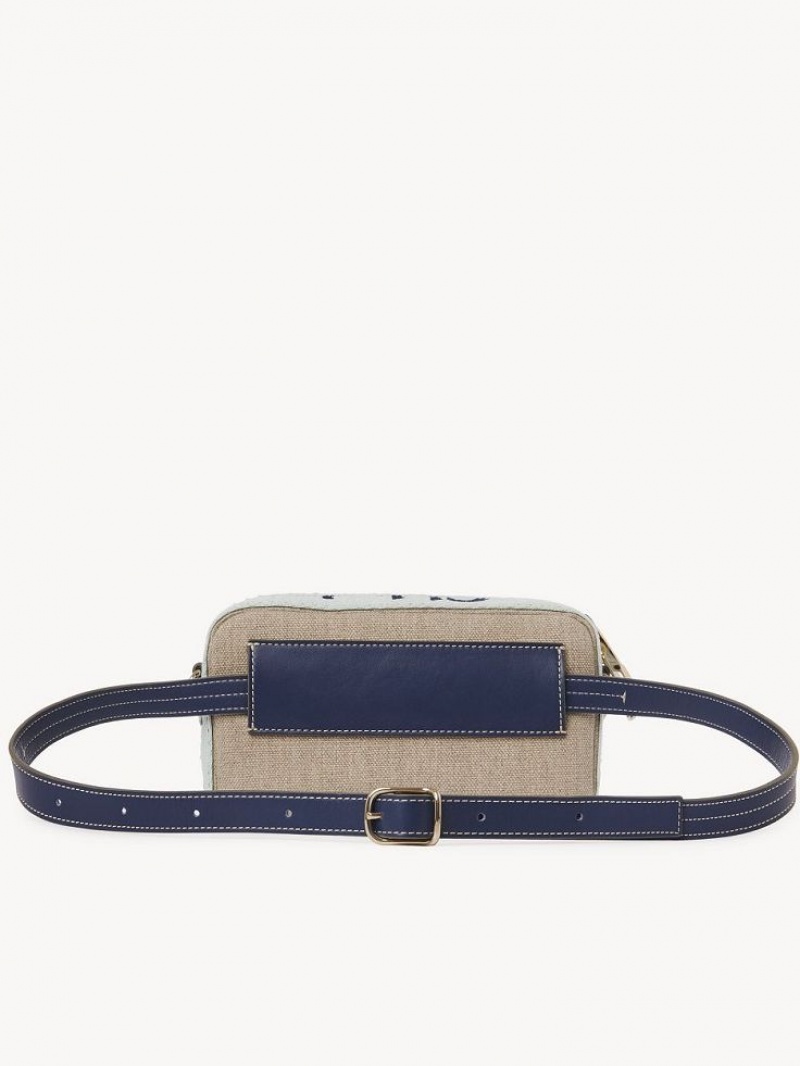 Chloe Woody Belt Crossbodytassen Groen Blauw | CHE-SR13594