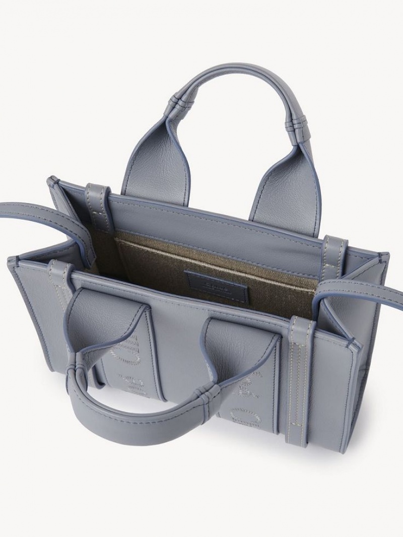 Chloe Woody Tote 1 Mini Tassen Blauw | CHE-SR13729