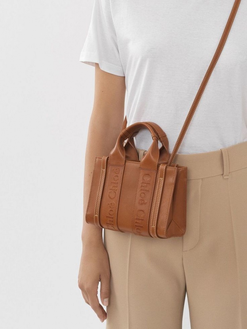 Chloe Woody Tote 1 Mini Tassen Bruin | CHE-SR13726