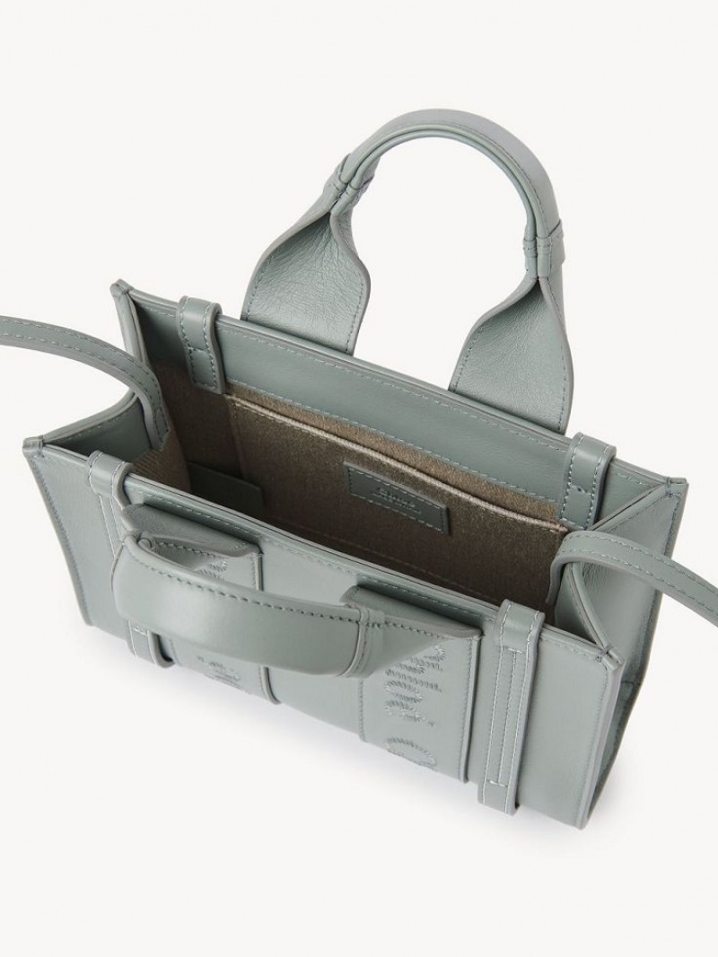 Chloe Woody Tote 1 Mini Tassen Groen | CHE-SR13697