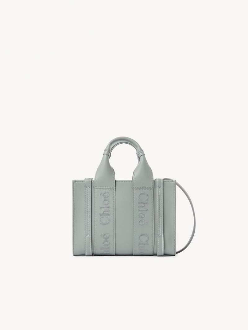 Chloe Woody Tote 1 Mini Tassen Groen | CHE-SR13697