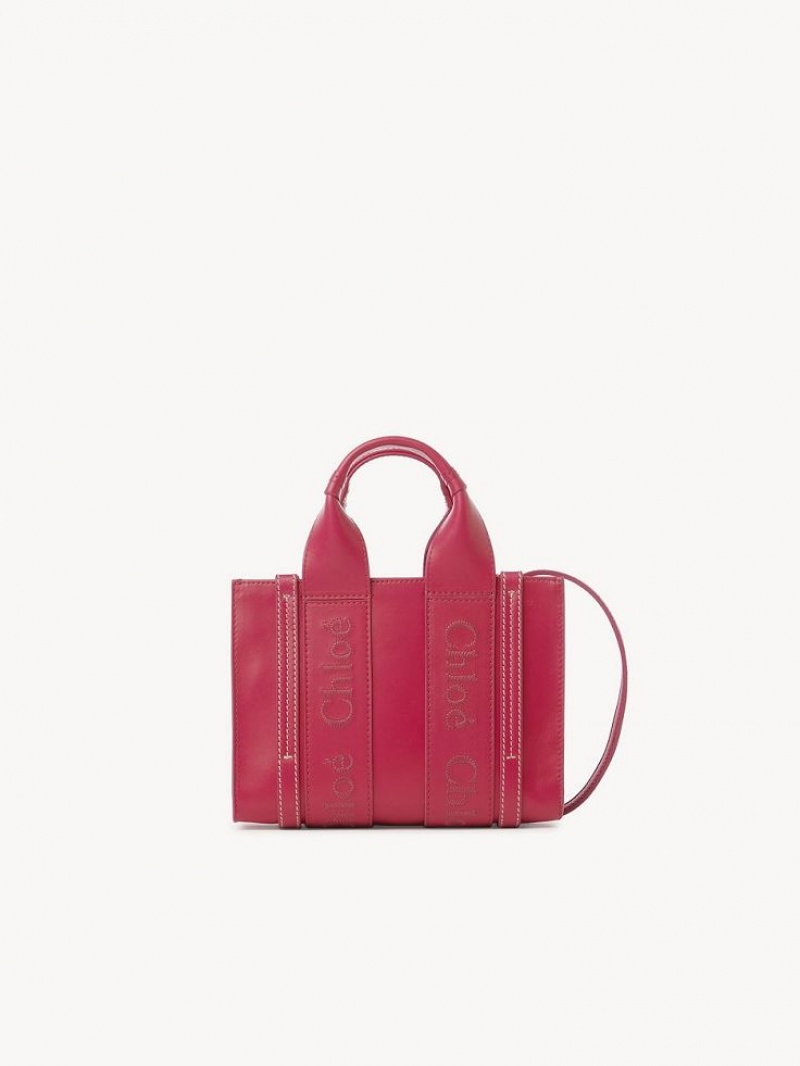 Chloe Woody Tote 1 Mini Tassen Roze | CHE-SR13700