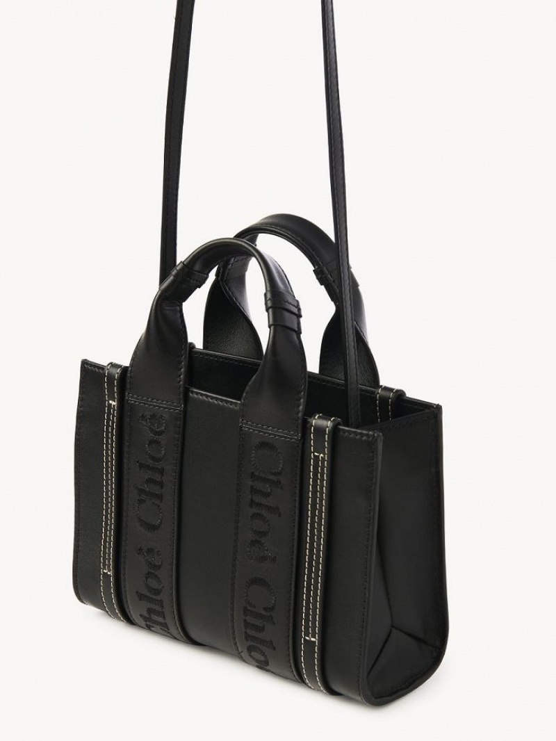 Chloe Woody Tote 1 Mini Tassen Zwart | CHE-SR13727