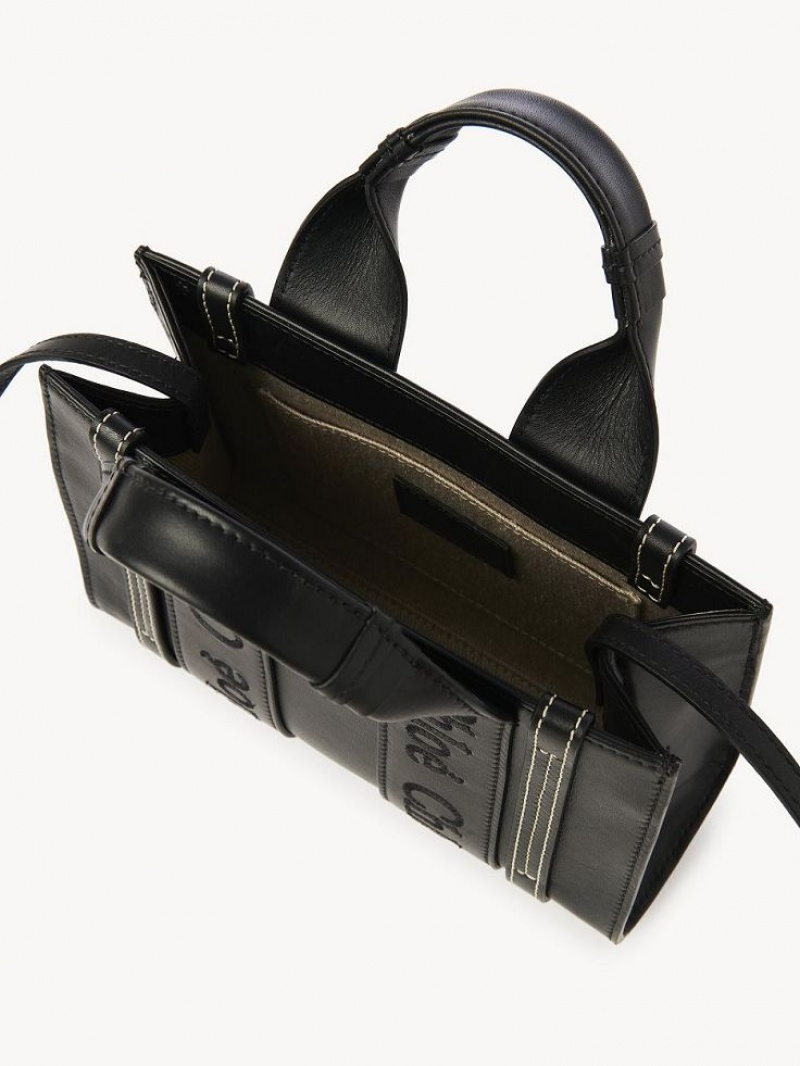 Chloe Woody Tote 1 Mini Tassen Zwart | CHE-SR13727