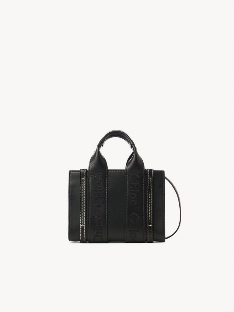 Chloe Woody Tote 1 Mini Tassen Zwart | CHE-SR13727
