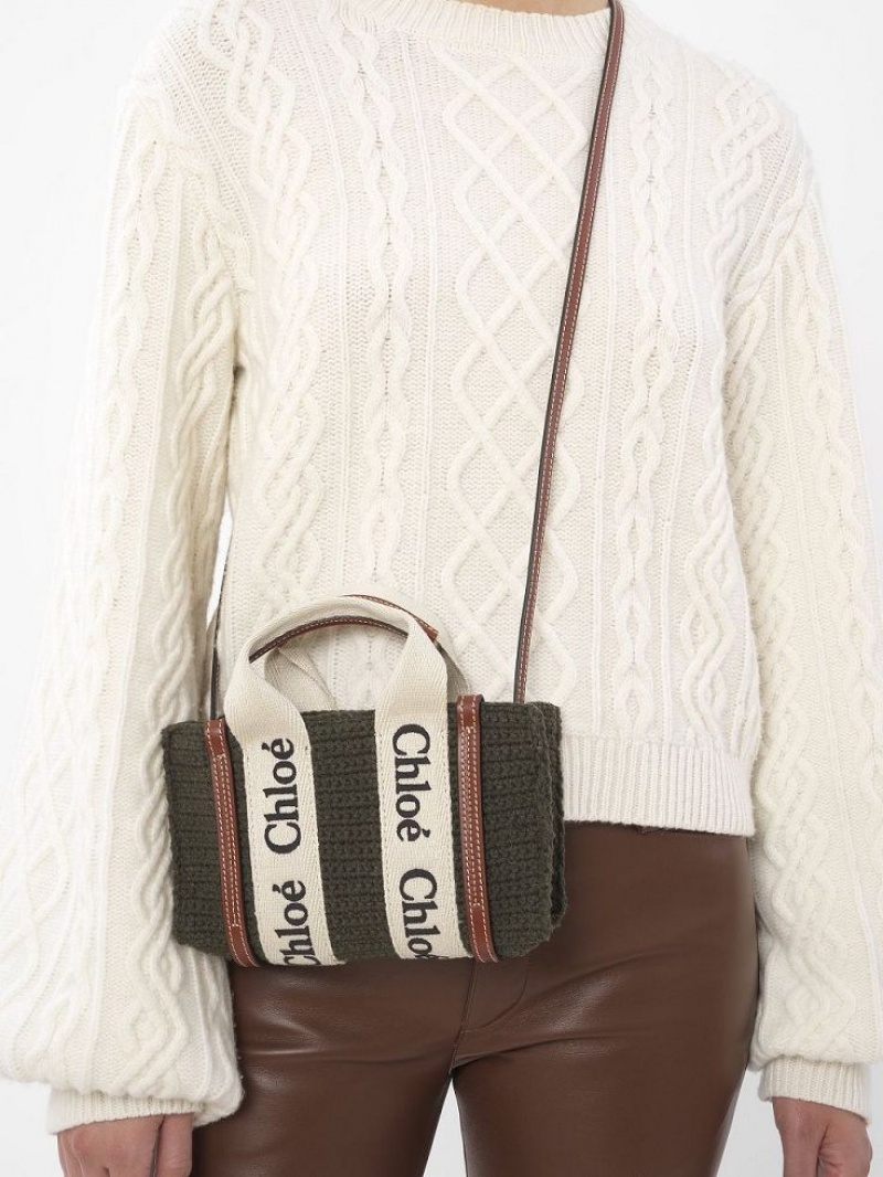 Chloe Woody Tote 2 Mini Tassen Grijs | CHE-SR13731