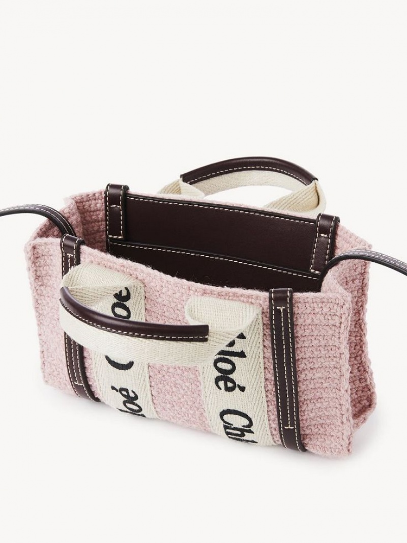 Chloe Woody Tote 2 Mini Tassen Roze | CHE-SR13730