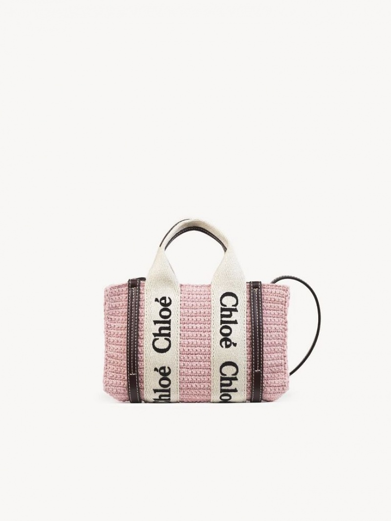 Chloe Woody Tote 2 Mini Tassen Roze | CHE-SR13730