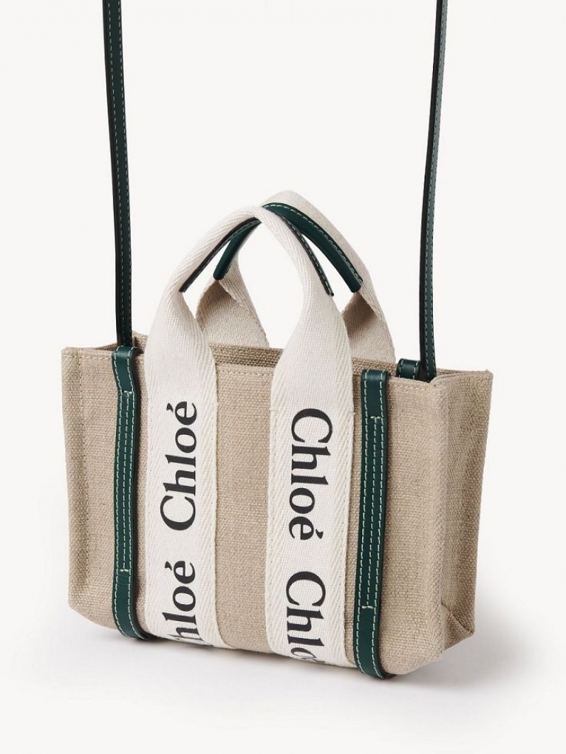 Chloe Woody Tote 3 Mini Tassen Donkerturquoise | CHE-SR13722