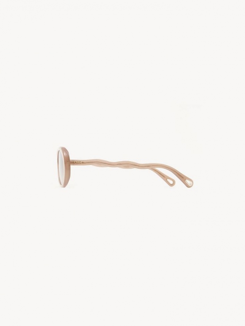 Chloe Zelie Zonnebril Bruin Beige | CHE-SR14553